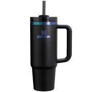 Stanley Quencher H2.0 FlowState Stainless Steel Vacuum Insulated Tumbler with Lid and Straw for Water, Iced Tea or Coffee, Smoothie and More, Black Chroma, 30oz, 10-10827-424