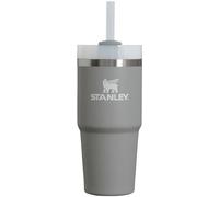 STANLEY Quencher H2.0 FlowState Stainless Steel Vacuum Insulated Tumbler with Lid and Straw for Water, Iced Tea or Coffee, Smoothie and More, Stone, 14oz