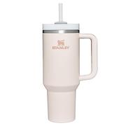 Stanley Quencher H2.0 Flowstate Tumbler 30oz - Cold for 11 Hours - Iced for 48 Hours - Metal Water Bottle with Straw, Handle and Lid - Dishwasher Safe - Travel Mug for Cold Drinks - Rose Petal