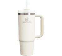 Stanley Quencher H2.0 FlowState Tumbler, Vacuum-Insulated, Stainless Steel, with Lid and Straw for Water, Iced Tea, Coffee, Smoothies and More, Cream Coloured, 0.9 Litres