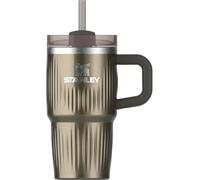 Stanley Quencher H2.0 Tumbler with Handle and Straw 20 oz | Flowstate 3-Position Lid | Cup Holder Compatible for Travel | Insulated Stainless Steel Cup | BPA-Free | Fluted Gunmetal Shine