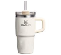 Stanley Quencher H2.0 Tumbler with Handle and Straw 20 oz | Flowstate 3-Position Lid | Cup Holder Compatible for Travel | Insulated Stainless Steel Cup | BPA-Free | Fluted Cream Gloss