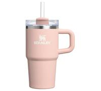 STANLEY Quencher H2.0 Tumbler with Handle and Straw, 3-Mode Flowstate Lid, Travel Cup Holder Compatible, Stainless Steel, Insulated, BPA-Free, Frosted Peach, 0.6 Litres