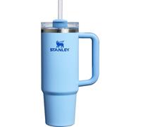 STANLEY Quencher H2.0 Tumbler with Handle and Straw, 3-Mode Flowstate Lid, Travel Cup Holder Compatible, Stainless Steel, Insulated, BPA-Free, Frosted Cornflower Blue, 0.9 Litres