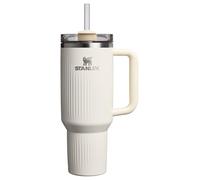 Stanley Quencher H2.0 Tumbler with Handle and Straw 40 oz | Flowstate 3-Position Lid | Cup Holder Compatible for Travel | Insulated Stainless Steel Cup | BPA-Free | Fluted Cream Gloss