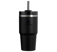 STANLEY Quencher H2.0 Tumbler with Straw 20 oz | Twist On 3-Way Lid | Cupholder Compatible for Travel | Insulated Stainless Steel Cup | BPA-Free | Black 2.0