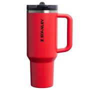 Stanley Quencher ProTour Flip Straw Tumbler with Leakproof Lid 1200ml | Built-in Straw and Handle | Cup Holder Compatible for Travel | Insulated Stainless Steel Cup | BPA Free | Chili Black