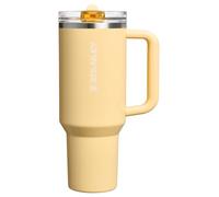 Stanley Quencher ProTour Flip Straw Tumbler with Leakproof Lid 1200ml | Built-in Straw and Handle | Cup Holder Compatible for Travel | Insulated Stainless Steel Cup | BPA Free | Butter Shine