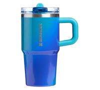 STANLEY Quencher ProTour Flip Straw Tumbler with Leakproof Lid 20 oz | Built-In Straw & Handle | Cupholder Compatible for Travel | Insulated Stainless Steel Cup | BPA-Free | Sea Glass Aura