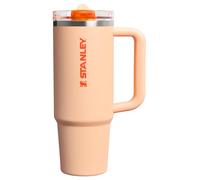 Stanley Quencher ProTour Flip Straw Tumbler with Leakproof Lid 30 oz | Built-in Straw and Handle | Cup Holder Compatible for Travel | Insulated Stainless Steel Cup | BPA Free | Orange Sherbet