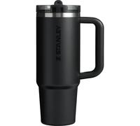 Stanley Quencher ProTour Flip Straw Tumbler with Leakproof Lid 30 oz | Built-In Straw & Handle | Cupholder Compatible for Travel | Insulated Stainless Steel Cup | BPA-Free | Black Solid