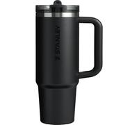 Stanley Quencher ProTour Flip Straw Tumbler with Leakproof Lid 30 oz | Built-In Straw & Handle | Cupholder Compatible for Travel | Insulated Stainless Steel Cup | BPA-Free | Black Solid
