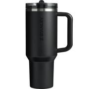 Stanley Quencher ProTour Flip Straw Tumbler with Leakproof Lid 40 oz | Built-In Straw & Handle | Cupholder Compatible for Travel | Insulated Stainless Steel Cup | BPA-Free | Black Solid