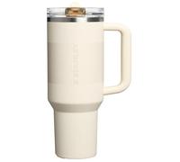 Stanley Quencher ProTour Flip Straw Tumbler with Leakproof Lid 40 oz | Built-In Straw and Handle | Cup Holder Compatible for Travel | Insulated Stainless Steel Cup | BPA-Free | Cream Fade