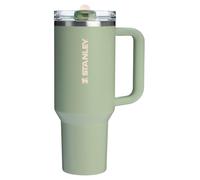 Stanley Quencher ProTour Flip Straw Tumbler with Leakproof Lid 40 oz | Built-In Straw and Handle | Cup Holder Compatible for Travel | Insulated Stainless Steel Cup | BPA-Free | Lichen