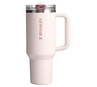 Stanley Quencher ProTour Tumbler with Straw with Leak Proof Lid, 1.2 Litre, Built-in Straw and Handle, Cup Holder, Travel Compatible, Insulated Stainless Steel Tumbler, BPA Free, Rose Quartz