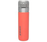 STANLEY Quick Flip GO Water Bottle 24 OZ / 0.71 L | Push Button Lid | Leakproof & Packable for Travel & Sports | Insulated Stainless Steel | BPA-Free | Guava
