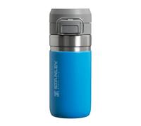Stanley Quick Flip Stainless Steel Water Bottle 0.47L - Keeps Cold For 7 Hours - Leakproof - BPA-Free Thermal Flask - Dishwasher Safe - Cup Holder Compatible - Azure