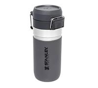 Stanley Quick Flip Stainless Steel Water Bottle 0.47L - Keeps Cold For 7 Hours - Leakproof - BPA-Free Thermal Flask - Dishwasher Safe - Cup Holder Compatible - Charcoal