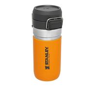 Stanley Quick Flip Stainless Steel Water Bottle 0.47L - Keeps Cold For 7 Hours - Leakproof - BPA-Free Thermal Flask - Dishwasher Safe - Cup Holder Compatible - Saffron