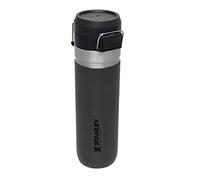 Stanley Quick Flip Stainless Steel Water Bottle 0.71L - Keeps Cold For 12 Hours - Leakproof - BPA-Free Thermal Flask - Dishwasher Safe - Cup Holder Compatible - Charcoal