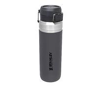 Stanley Quick Flip Stainless Steel Water Bottle 1.06L - Keeps Cold For 18 Hours - Leakproof - BPA-Free Thermal Flask - Dishwasher Safe - Cup Holder Compatible - Charcoal