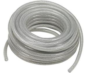 Stanley Reinforced Compressed air Hose, 15 metres, Compressor Hose, Durable polyethylene, 6/11 mm, Without Fittings, Transparent