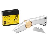 Stanley Retractable Heavy-Duty Titan Trimming Knife with 100 Spare Blades - Durable, Ergonomic Design for Precision Cutting in DIY, Craft, and Professional Projects