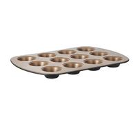 Stanley Rogers Ceramabake 12 Cup Mini Muffin Tray, Healthy Non-Stick Ceramic Baking Pan Free from PFAS, PFOA, PTFE, Cadmium and Lead, Optimal for Cupcakes, Mini Cakes, Muffins and Oven Baking