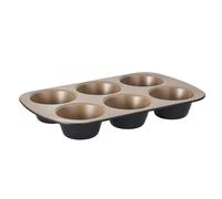 Stanley Rogers Ceramabake 6 Cup Texas Muffin Pan, Healthy Non-Stick Ceramic Bakeware, Bake Without PFAS, PTFE, PFOS, PFOA, Cadmium and Lead, Baking Tin for Cupcakes, Frittatas, and Mini Cakes