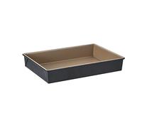 Stanley Rogers Ceramabake Healthy Non-Stick Ceramic, Folded Roasting Pan, Bake Without PFAS PTFE PFOS PFOA Cadmium and Lead, Optimal for Lamingtons Slab Cakes Focaccia and Everyday Baking, 33x23x5.5cm