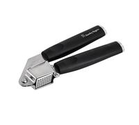 Stanley Rogers Contempo Garlic Press, Stainless Steel Ginger Crusher with Sturdy Chamber, Ergonomic Belly Grip Handle, Satin Finish Kitchen Gadget for Cooking and Food Preparation