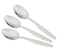 Stanley Rogers Harvard Dinner Spoon, High-Quality Stainless Steel Spoons, Essential Table Spoons with Sweeping Elegant Design for Home Use (Colour: Silver), Quantity: 1 x Set of 3