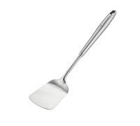 Stanley Rogers Monobloc Stainless Steel Solid Turner, Satin Finish Kitchen Utensil with Wide Fish Slice Head, Hanging Loop & Dishwasher Safe, Cooking Gadget for Flipping & Serving, 36.5x7.5x2.1cm
