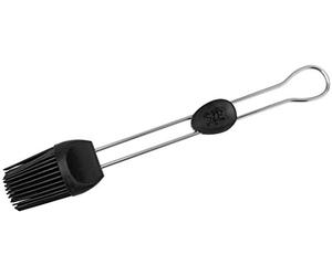 Stanley Rogers Silicone brush 40mm/25,5 cm, Kitchen Tool With Premium Stainless Steel Handle And Comfort Handle inlay, Kitchen Brush With Silicone Bristles (Colour: Silver/Black)