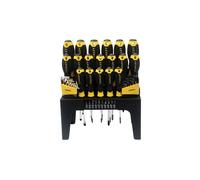 Stanley Screwdriver Set, In Rack 44 Piece Sl/Ph/Pz/Tx in Yellow Stanley Yellow