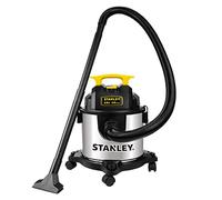 STANLEY SL18301-4B Wet Dry Vacuum, 4 Gallon 4HP Stainless Steel,Shop Vacuum, Model Plastic, Silver+Yellow