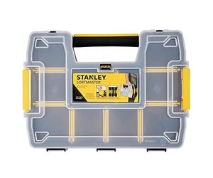 Stanley Sortmaster Lite Organizer 11.5" Lx2.5" Wx8.5" H Black Yellow Clear