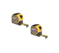 Stanley STA033726 FatMax Tape Measure 8m / 26ft 32mm - Twin Pack x2 0-33-726
