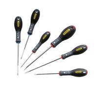 Stanley Sta065428 Fatmax Screwdriver 6 Piece Set Parallel/ Flared/ Pozi 0-65-428