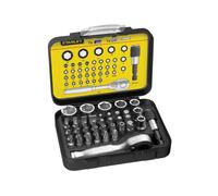 Stanley STA113906 Fat Max Compact 39pc Socket Ratchet Set Bits 1/4" Drive