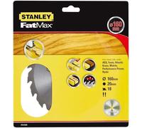 Stanley STA15320-XJ TCT Fast Cutting Circular Saw Blade 160 x 20 mm 18T Wood