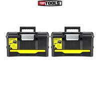 Stanley STA170316 19 inch One Touch Toolbox With Drawer - Pack of 2