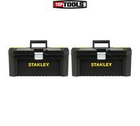 Stanley STA175518 16 Inch Basic Toolbox With Organiser Top - Pack of 2