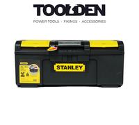 STANLEY Deep Toolbox Storage with 1 Touch Latch, 2 Lid Organisers for Small Parts, 24 Inch, 1-79-218