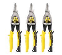 Stanley Sta214563 Aviation Snip Straight Cut 250mm Pack Of 3
