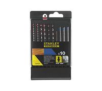 Stanley STA29240-XJ Sets De 10 Hojas Hcs/hss En Tipo Cassette for DIYers & Professionals, Built for Repair, Installation and Workshop tasks, 10-piece Set