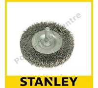 Stanley STA36020 Crimped Steel Wire Wheel 50mm x 6mm Shank for Rotary Tools