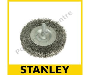 Stanley STA36020 Crimped Steel Wire Wheel 50mm x 6mm Shank for Rotary Tools