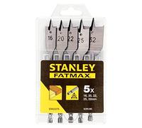 STANLEY STA52275-XJ Estuche Plastico De 5 Drill Bits De Pala Al Cromo-vanadio Para Wood for DIYers & professionals, designed for drilling and material removal, 5-piece set